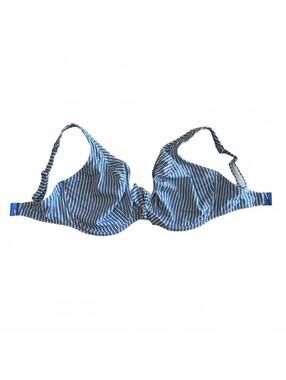 Pre-Owned Freya Swim Beach Hut Underwire High Apex Bikini Top - Blue Moon 36J